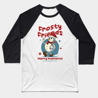 Frosty Friend Christmas Baseball T-Shirt